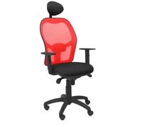 Chaise De Bureau Ergonomique Jorquera - Piqueras Y Crespo - Rouge - Tissu - Avec Appui-Tête Fixe Rouge