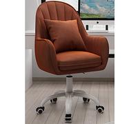 Chaise de Bureau Ergonomique Moderne avec accoudoirs, revêtement en Velours, Design Marron élégant - 55 x 80 cm pour Un Confort et Un Soutien ultimes