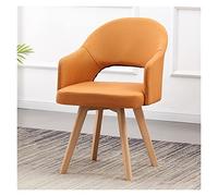 Chaise de bureau ergonomique moderne du milieu du siècle avec assise rembourrée avec pieds en bois de hêtre massif élégant pour salle à manger et salon Chaise de bureau confortable
