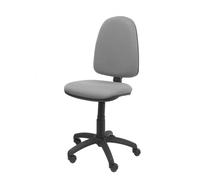 Chaise de bureau ergonomique PIQUERAS Y CRESPO Modèle 04CP - Assise et dossier rembourrés en tissu gris
