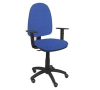 Chaise De Bureau Ergonomique - Piqueras Y Crespo - Modèle 04cpbali200b10rp - Tissu - Roues De Parquet Bleu