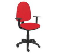 Chaise de bureau ergonomique PIQUERAS Y CRESPO - Modèle 04CPBALI350B10 - Rouge - Tissu
