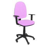 Chaise De Bureau Ergonomique Piqueras Y Crespo - Modèle 04cpbali82b10rp - Réglable En Hauteur - Roues De Parquet Rose