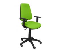 Chaise de bureau ergonomique PIQUERAS Y CRESPO - Modèle 14CPBALI22B10RP - Tissu vert - Roues de parquet