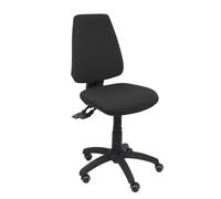 Piqueras y Crespo 14S - Chaise de Bureau Ergonomique avec mécanisme synchrone, Roues en parquet, Tissu Bali, Couleur Noire