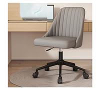 Chaise de Bureau Ergonomique pivotante à Dossier Moyen et réglable en Hauteur pour la Maison et Le Maquillage, Design à Jambes croisées, Chaise de Travail Informatique Confortable