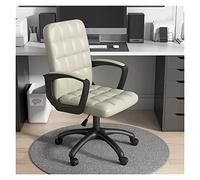 Chaise de Bureau Ergonomique pivotante avec accoudoirs, Dossier Moyen, Rotation à 360°, Confortable, pour Jeux et Travail, pour la Maison et Le Bureau, Hauteur réglable