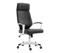 Chaise de Bureau Ergonomique pivotante avec Dossier Confortable pour Bureau, Chambre, Salle de réunion, écriture et Maquillage (Noir)