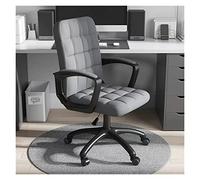 Chaise de Bureau Ergonomique pivotante avec Dossier Moyen et accoudoirs, Rotation à 360°, Chaise de Jeu et de Travail Confortable pour la Maison