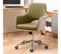 Chaise de bureau ergonomique pivotante en cuir synthétique avec accoudoirs pour un confort et un soutien ultimes