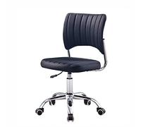 Chaise de bureau ergonomique pivotante sans accoudoir, dossier relevable, confort sédentaire pour hôtel, hall d'accueil