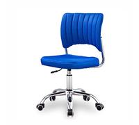Chaise de bureau ergonomique pivotante sans accoudoir, dossier relevable, confort sédentaire pour hôtel, hall d'accueil