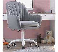 Chaise de bureau ergonomique pour bureau à domicile et bureau - Hauteur réglable - Dossier moyen - Capacité de 200 kg - Chaise de maquillage confortable pour un soutien tout au long de la journée