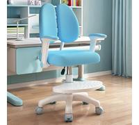 Chaise de bureau ergonomique pour enfants avec hauteur et profondeur réglables, chaise de bureau pivotante avec dossier et accoudoirs pour garçons et filles, chaise de bureau pour la maison, l'école,