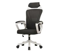Chaise de bureau ergonomique pour jeux vidéo, inclinable à 150°, dossier en S, soutien lombaire réglable, confortable, en maille, idéale pour les études, le travail et les jeux vidéo, idéale
