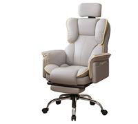 Chaise de Bureau Ergonomique pour Le Gaming/Le Travail à Domicile ou en résidence étudiante. Chaise d'ordinateur pivotante, Confortable et réglable, avec accoudoirs Fixes et Base en Acier su