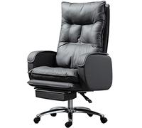Chaise De Bureau Ergonomique pour Une Position Assise Prolongée - Chaise De Travail Inclinable À Hauteur Réglable avec Repose-Pieds, Supportant Une Charge De 300 Kg (661,4 LB)(Grigio)