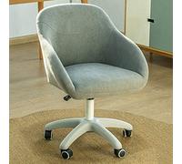 Chaise de Bureau Ergonomique sans accoudoirs avec Support Lombaire - Tabouret de Bureau pivotant à Dossier Moyen réglable - Solution d'assise élégante et Confortable pour la Maison et Le tra