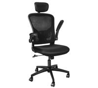 Chaise de Bureau Ergonomique Siège - Fauteuil avec 2D Accoudoirs, Hauteur Appui-tête Soutien Lombaire Dossier Règalable