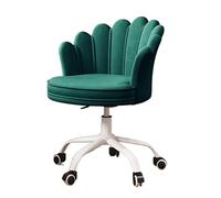 Chaise de Bureau Ergonomique Verte - Chaise de Bureau pivotante Confortable avec Dossier pour étudier, écrire, se maquiller et Travailler à Domicile - Élégante et Fonctionnelle