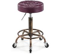 Chaise de Bureau exécutive à Hauteur réglable, Tabouret Rond à roulettes - Chaise de beauté pivotante compacte pour Salon, Spa, Bureau à Domicile - Design Ergonomique, mobilité Fluide, parfa