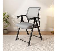 Chaise de Bureau exécutive avec Cadre en métal, sièges rembourrés, Pliable, avec accoudoirs, Ergonomique et Respirante, en Maille, Rangement Facile pour la Cuisine, l'école, Les é