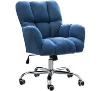 Chaise de Bureau exécutive Bureau à Domicile Ergonomique avec Support Lombaire Chaise de Travail pivotante relevable à Dossier Moyen pour Les Jeux et Le Travail Design élégant 60X46X95Cm par