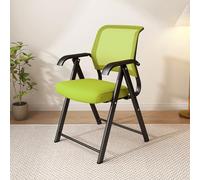 Chaise de Bureau exécutive, chaises Pliantes Portables pour événements avec sièges rembourrés et Cadre en métal, Maille Ergonomique Respirante avec accoudoirs, Pliables et faciles à Ranger,