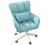 Chaise de Bureau exécutive en Velours avec Support Lombaire, Chaise de Travail réglable à Dossier Moyen avec accoudoirs, Chaise pivotante à roulettes pour Ordinateur et Jeu pour Chambre et b