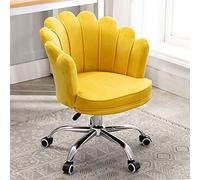 Chaise de Bureau exécutive en Velours - Chaise de Jeu Ergonomique pivotante à Dossier Moyen, réglable en Hauteur pour Femmes, pour Chambre et Salon, Chaise de réception élégante