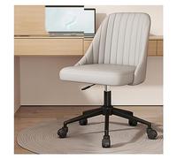 Chaise de Bureau exécutive Ergonomique à Dossier Moyen, pivotante et réglable en Hauteur, Design élégant à Jambes croisées pour la Maison et Le Maquillage, Chaise de Travail d'ordinateur Con