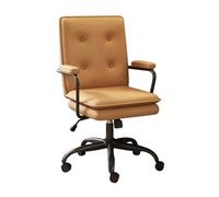 Chaise de bureau exécutive haut dossier avec accoudoir en cuir et dossier de bureau ergonomique de dossier ergonomique pour étude de travail à domicile et hauteur et roues réglables de jeu avec une
