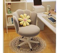 Chaise de Bureau exécutive Moderne en Velours, Chaise de Jeu et d'ordinateur avec roulettes, Hauteur réglable, Joli Motif Floral pour Salle de Maquillage et Chambre à Coucher, Chaise de Bure