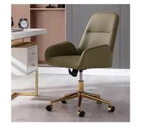 Chaise de Bureau exécutive pivotante à Hauteur réglable avec roulettes - Fauteuil à Base dorée pour Coiffeuse, Chambre à Coucher et Bureau à Domicile - Chaise de Coiffeuse élégante et confor