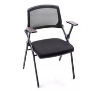 Chaise de Bureau exécutive Pliable - Fauteuil d'étude Confortable avec Dossier et accoudoirs, pour Bureau à Domicile, conférence, Mahjong et Personnel - Design Compact