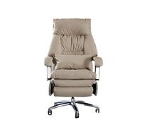 Chaise de Bureau Fauteuil de Bureau électrique de Massage avec inclinable en Cuir véritable for Une Assise Confortable et prolongée à la Maison