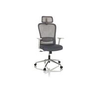Chaise de bureau / Fauteuil de direction BELAIA W Maille / Tissu gris hjh OFFICE Gris G