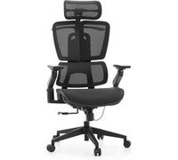 Chaise de bureau / fauteuil de direction ERGO U2 PRO3 Assise en résille / dossier en résille noir hjh OFFICE Noir