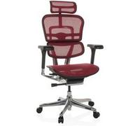 Chaise de bureau / Fauteuil de direction ERGOHUMAN I Tissu maille rouge hjh OFFICE Rouge G