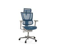 Chaise de bureau / Fauteuil de direction ERGOHUMAN SLIM I G Tissu maille bleu
