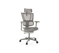Chaise de bureau / Fauteuil de direction ERGOHUMAN SLIM I G Tissu maille gris clair