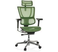 Chaise de bureau / Fauteuil de direction ERGOHUMAN SLIM I Tissu maille vert hjh OFFICE Vert G