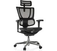 Chaise de bureau / fauteuil de direction ERGOHUMAN SLIM ULTRA GEN2 tissu résille noir hjh OFFICE Noir G