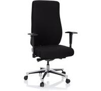 Chaise de bureau / Fauteuil de direction FORCOM Tissu Noir hjh OFFICE Noir G