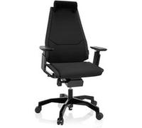 GENIDIA BLACK tissu - Siège de bureau haut de gamme Noir