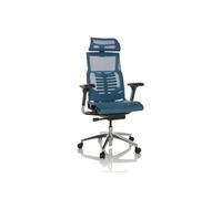 hjh OFFICE Chaise de Bureau Professionnelle POFIT GEN2 Filet Chaise pivotante Ergonomique avec Soutien Lombaire Flexible, Bleu, 652285