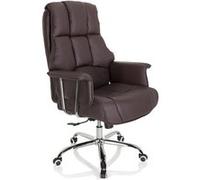 Chaise de bureau / Fauteuil pivotant COMMANDER Similicuir Marron hjh OFFICE Marron G