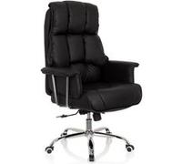 Chaise de bureau / Fauteuil pivotant COMMANDER Similicuir Noir hjh OFFICE Noir G