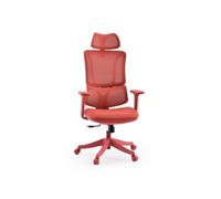 Chaise de bureau / Fauteuil pivotant Ergomy Colore 3D tissu maille / Assise tissu rouge