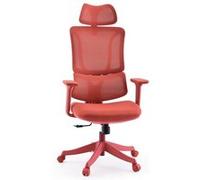 Chaise de bureau / Fauteuil pivotant Ergomy Colore 3D tissu maille / Assise tissu rouge mybuero Rouge